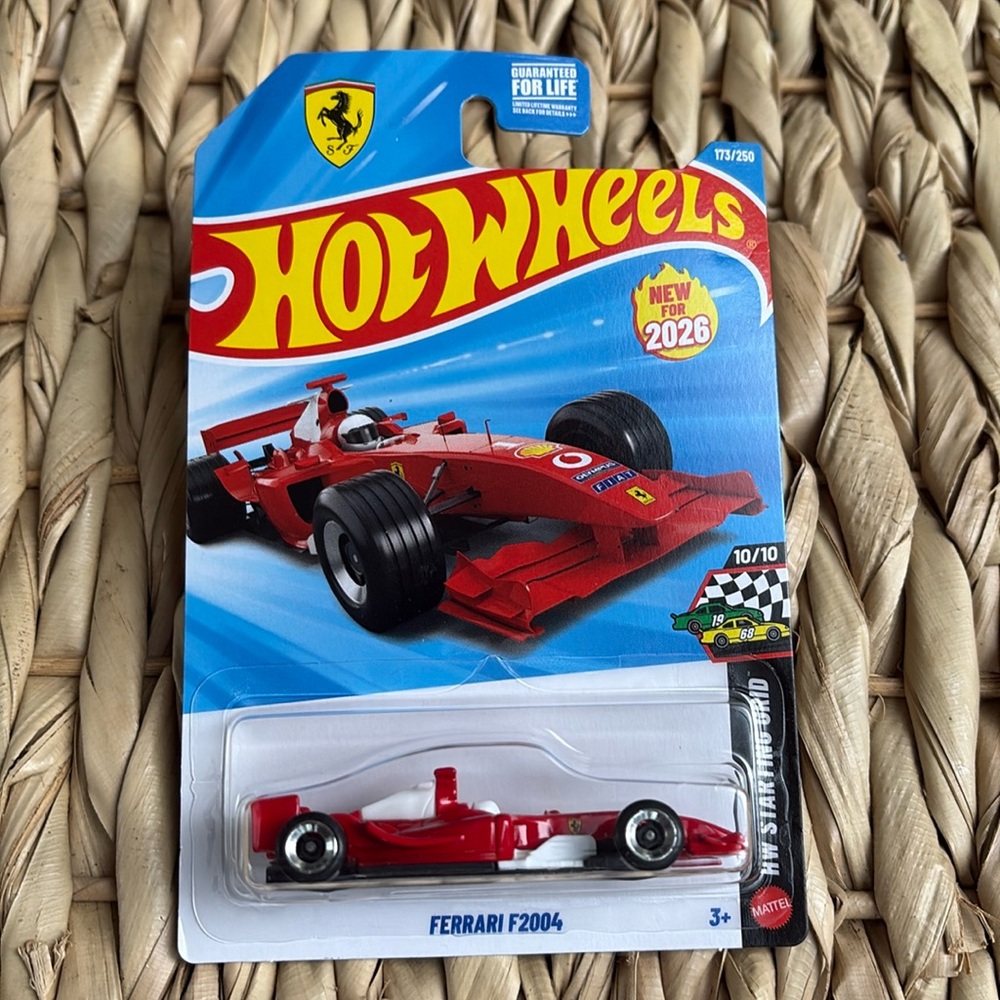 Ferrari F2004 Formula One 1 Race Car Hot Wheels Red F1 Racer Hotwheels Racing 🆕